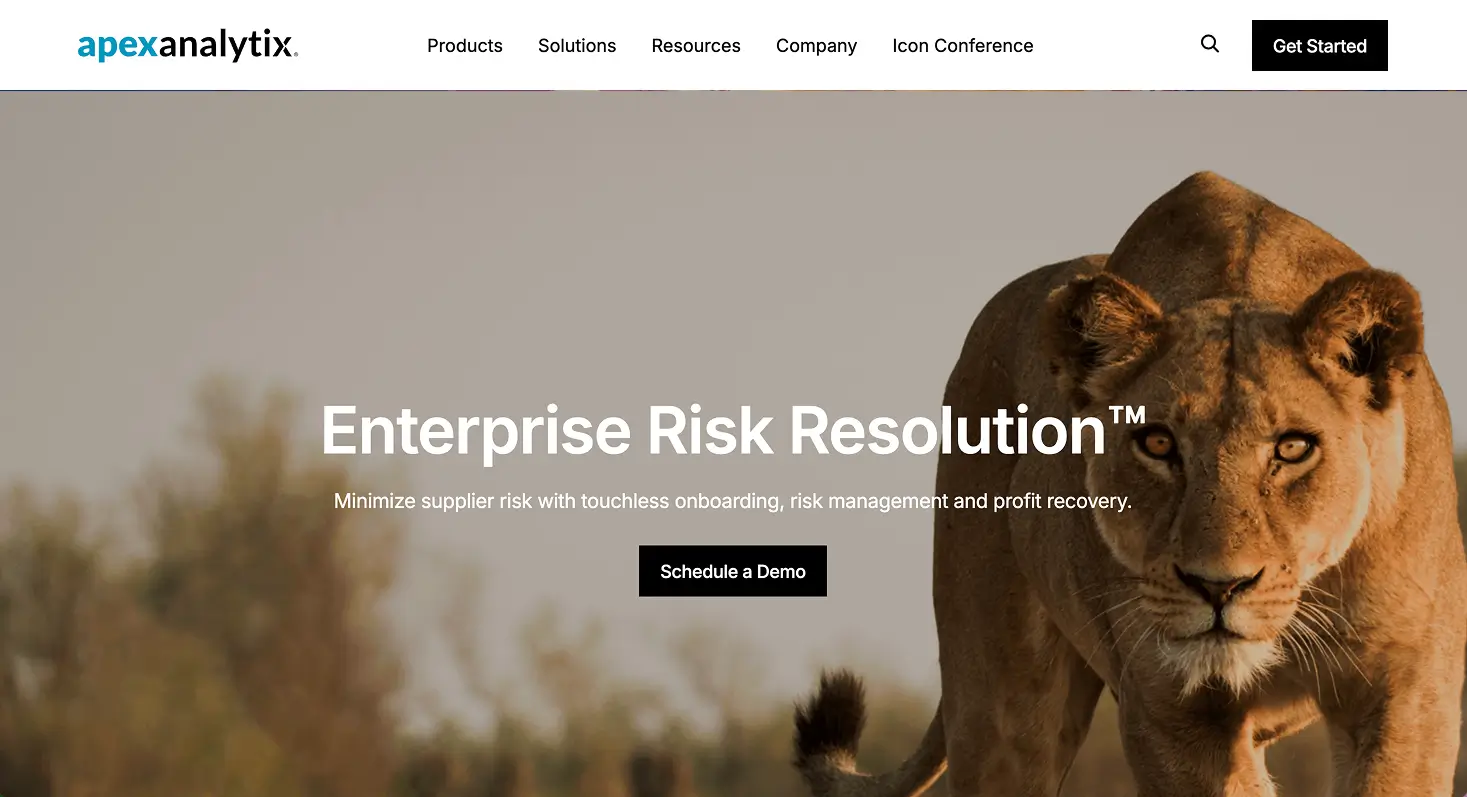 apexanalytix home page