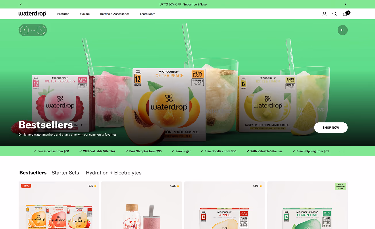 waterdrop home page