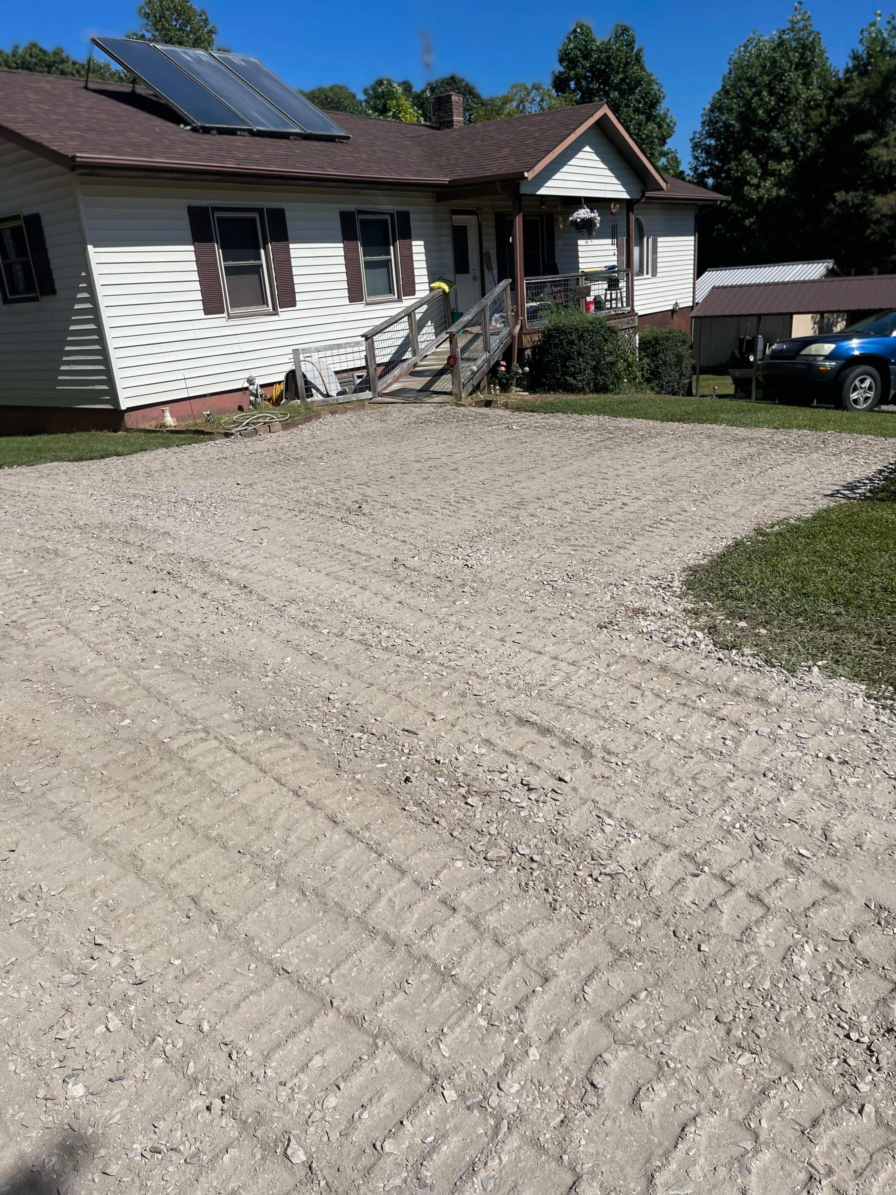 Driveway grading and gravel work in North Wilkesboro North Carolina