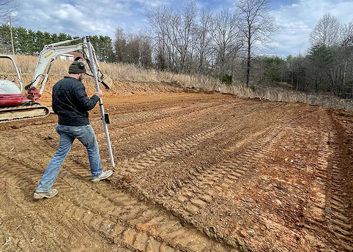 Homesite clearing and grading in Millers Creek NC