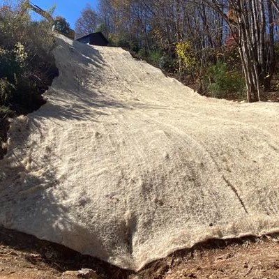 Mountain landslide repair and surface water mitigation