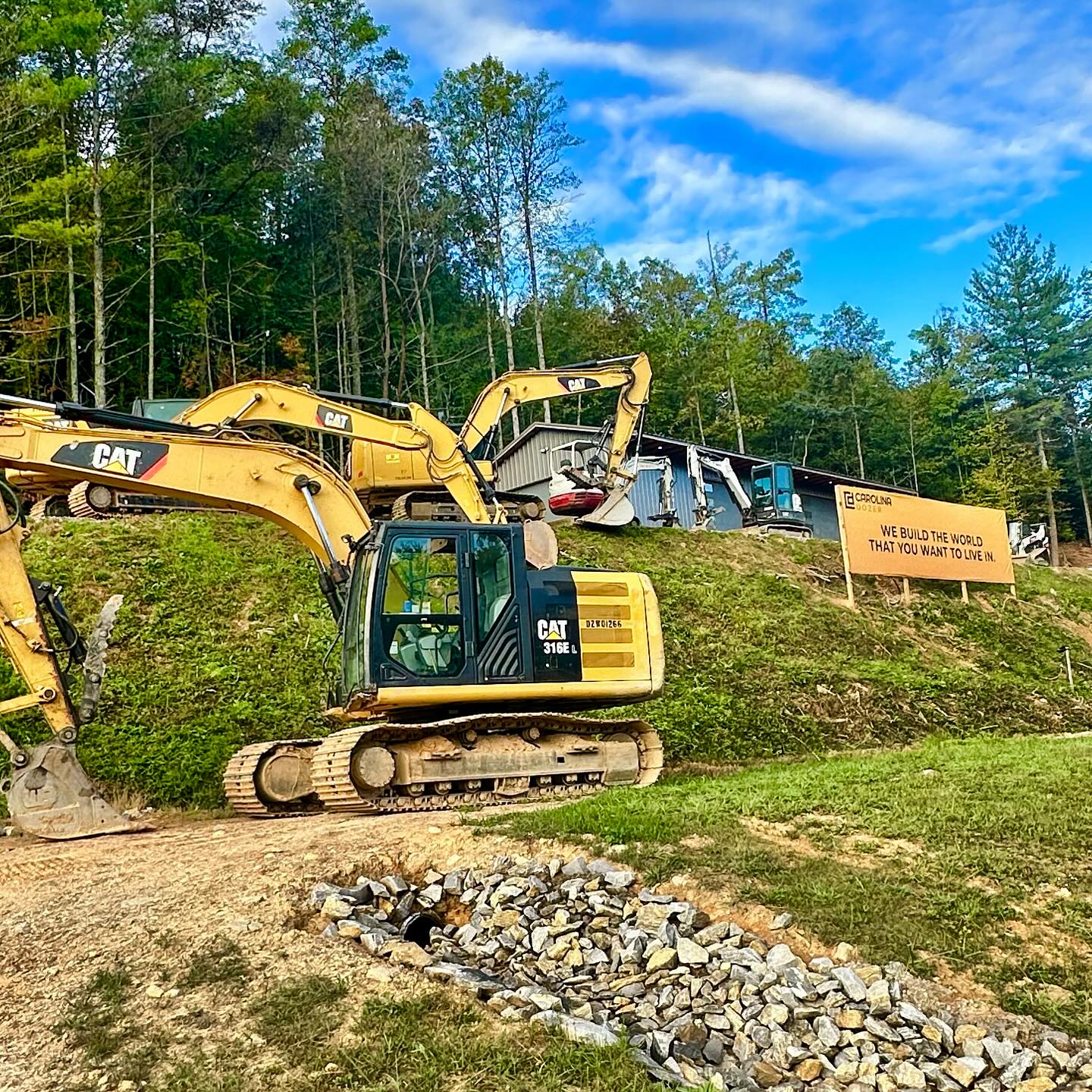 Western North Carolina excavation grading and land clearing work