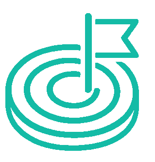 Icon of three stylized human figures in a group, central figure larger than two flanking figures.