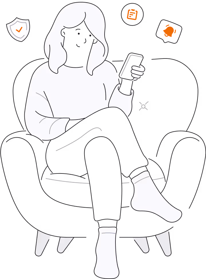 woman with phone