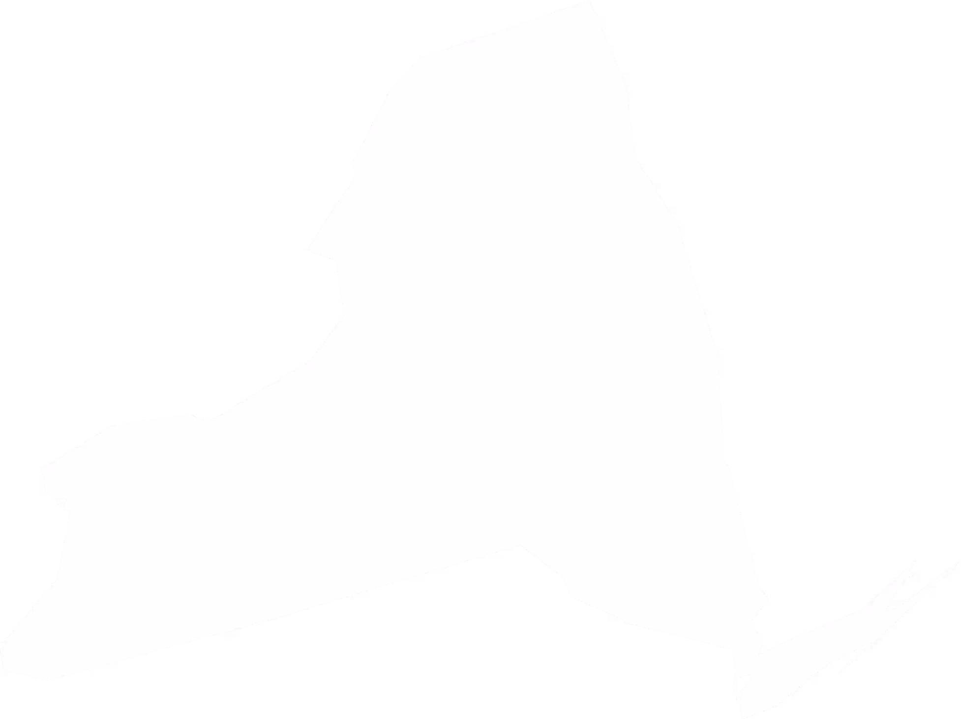 A white image of New York State