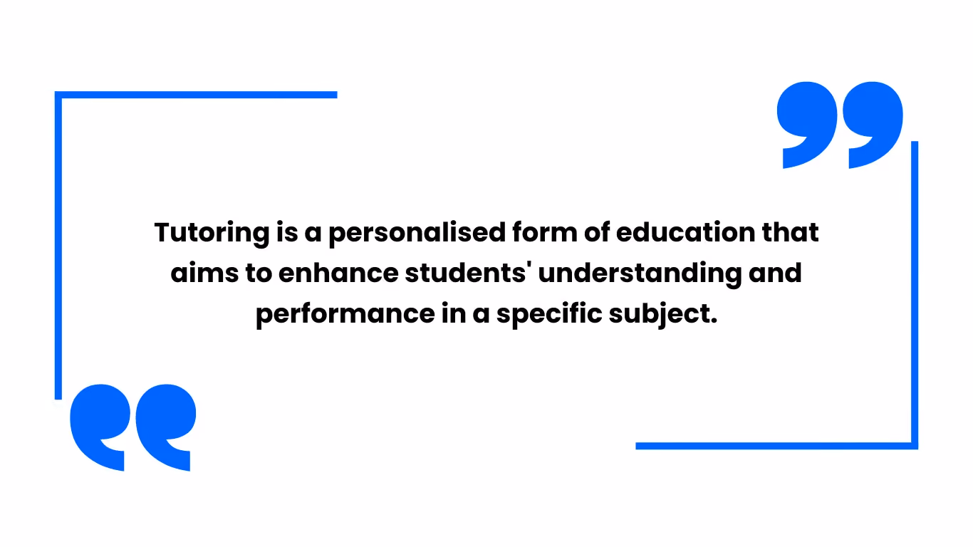 tutoring description