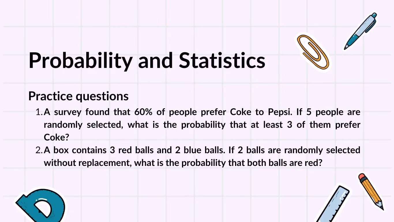 probability and statistics