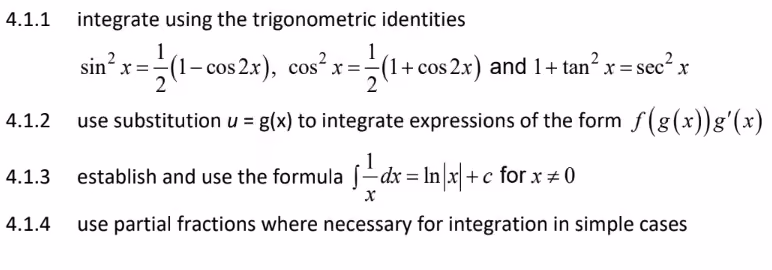 Integration techniques