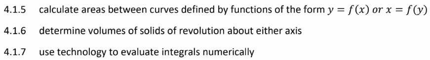 Applications of integral calculus