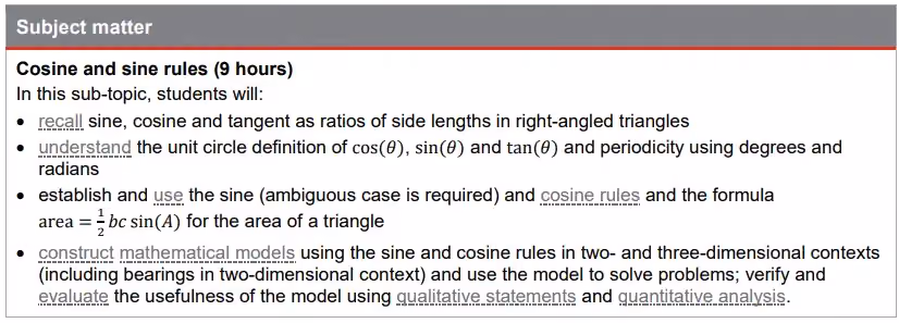 Topic 2: Trigonometric functions 2