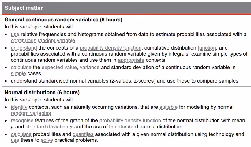 Topic 4: Continuous random variables and the normal distribution