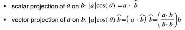 Use scalar and vector projections of vectors