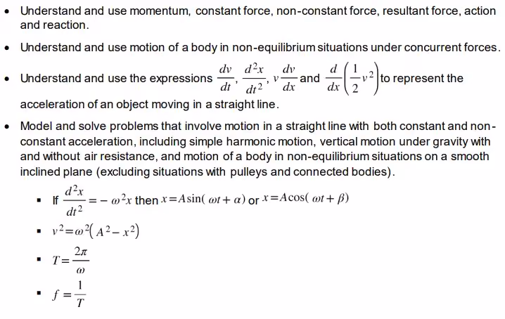 Modelling motion