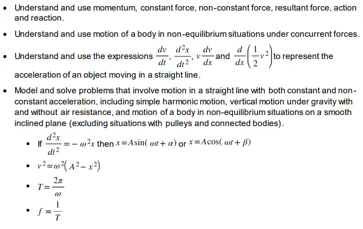 Modelling motion