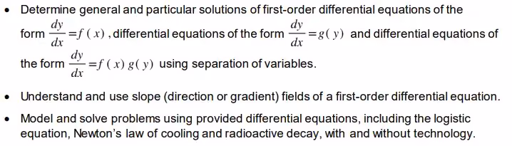 Differential equations