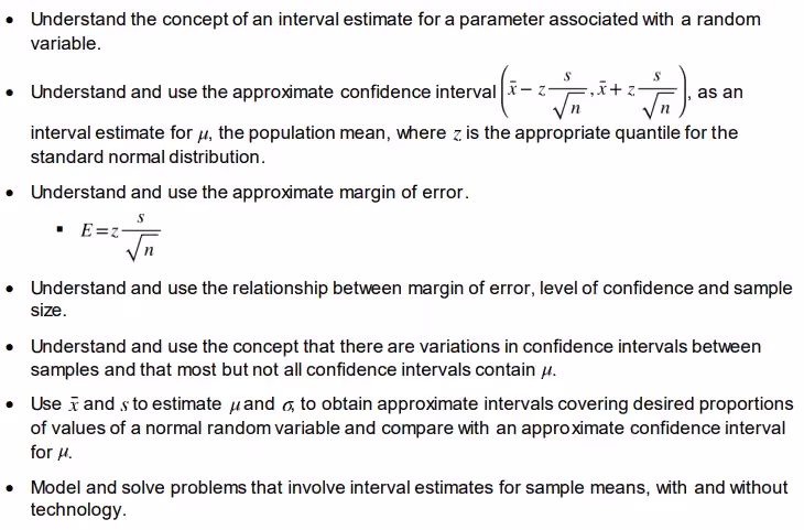 Confidence intervals for means