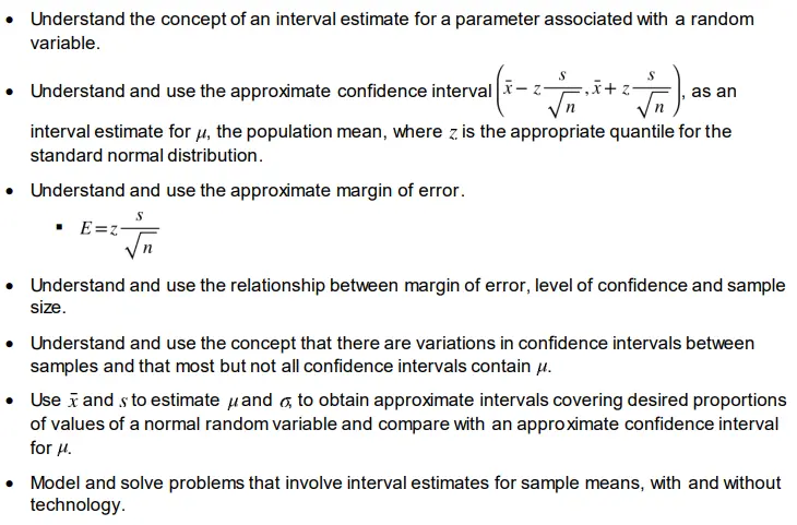 Confidence intervals for means