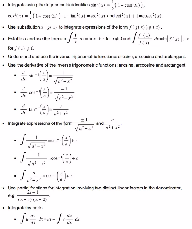 Integration techniques