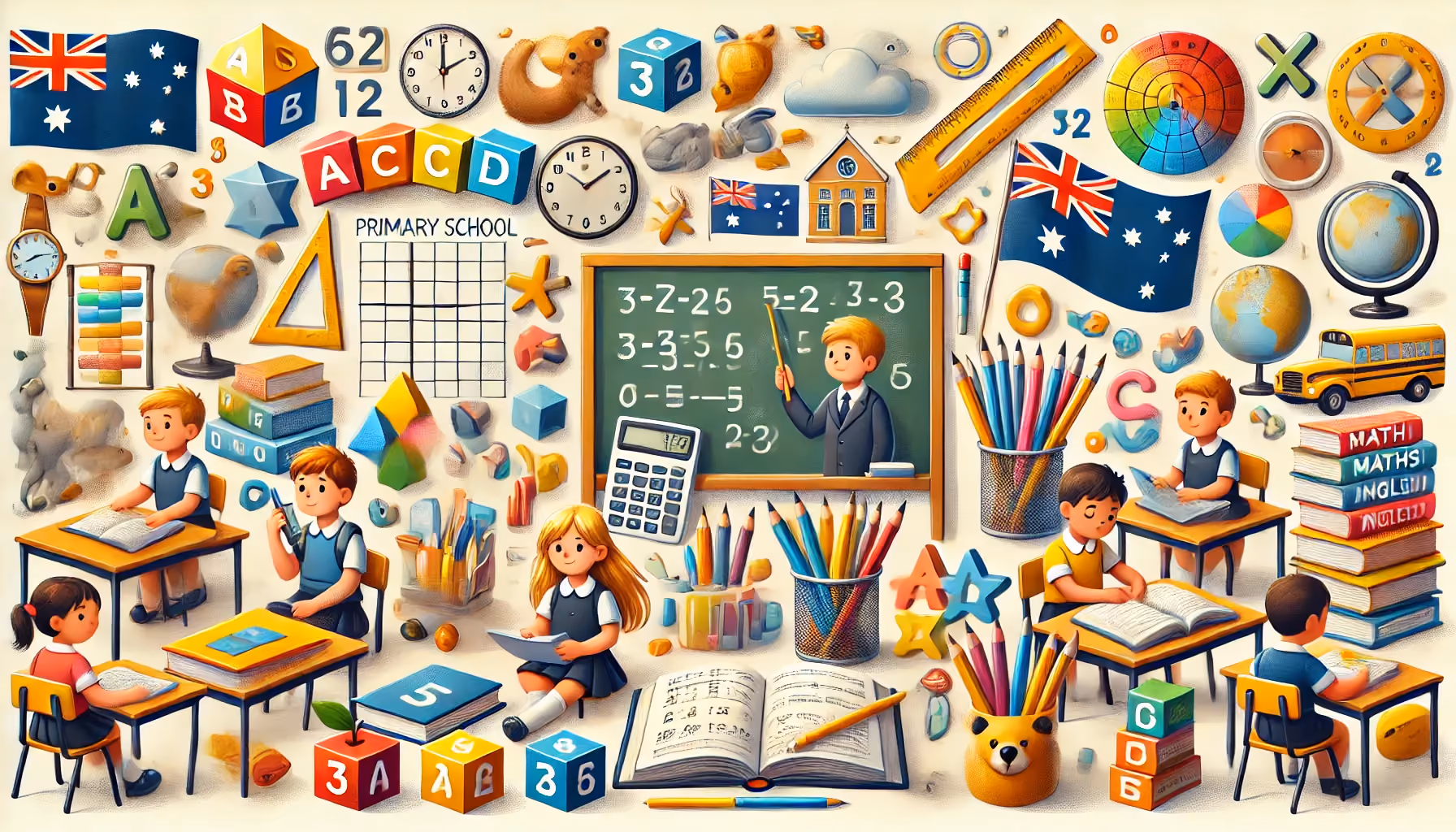 maths and english students
