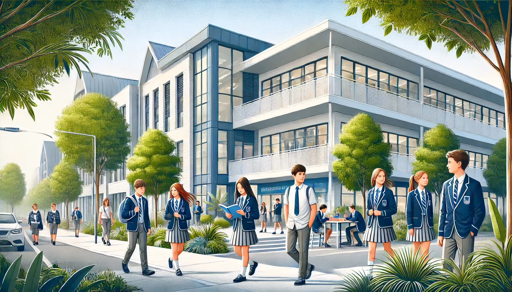 school with students