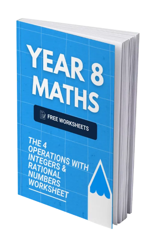 Year 8 Maths - The 4 Operations with Integers & Rational Numbers Worksheet