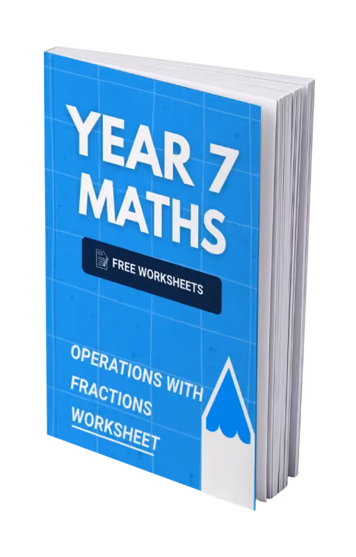 Year 7 Maths - Operations with Fractions Worksheet