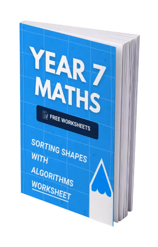 Year 7 Maths - Sorting Shapes with Algorithms Worksheet