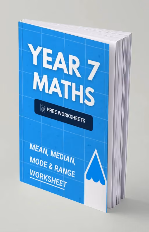 Year 7 Maths - Mean, Median, Mode & Range Worksheet