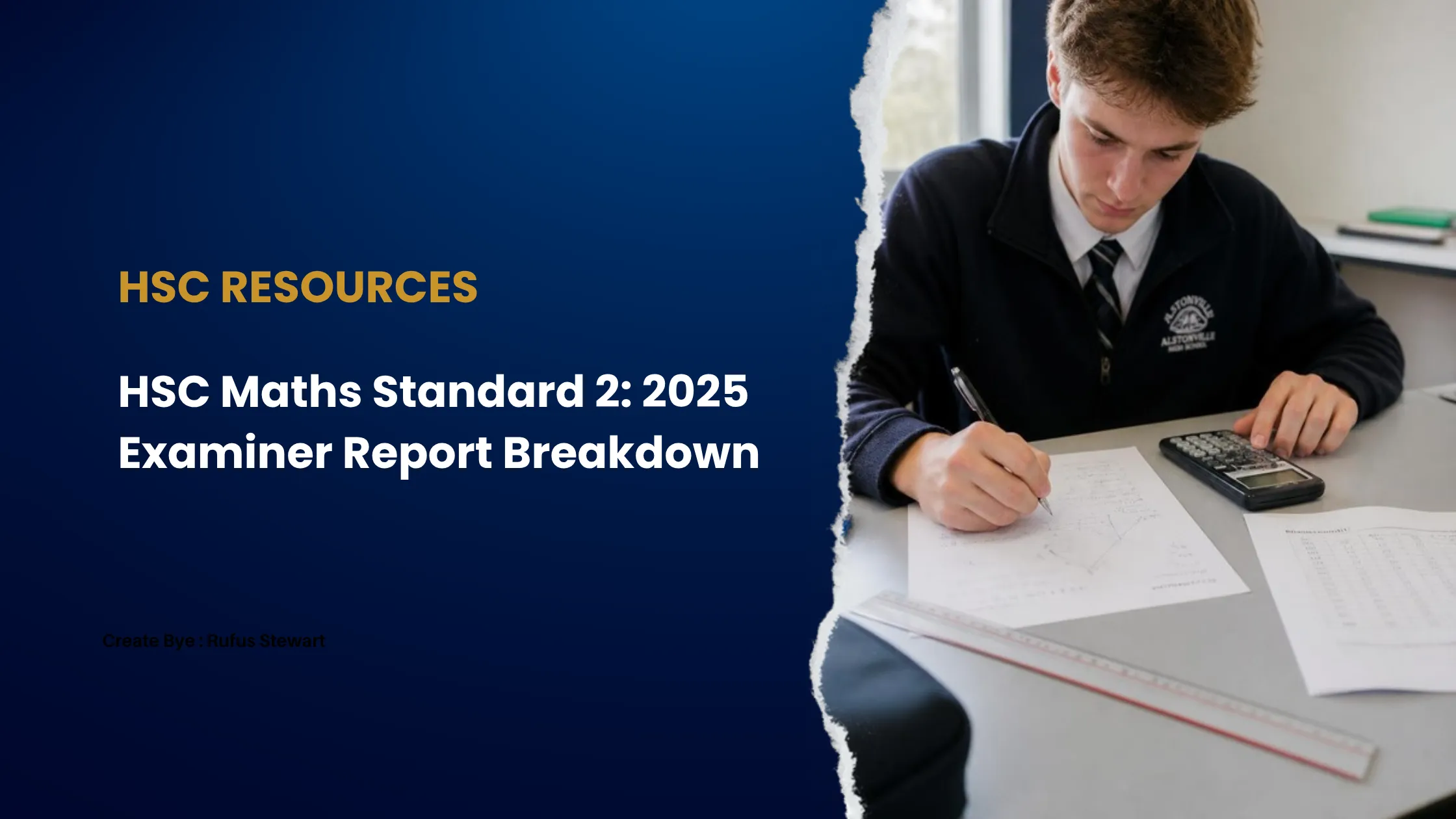 How to Improve Your HSC Maths Standard 2 Score: 2025 Examiner Report Breakdown blog cover