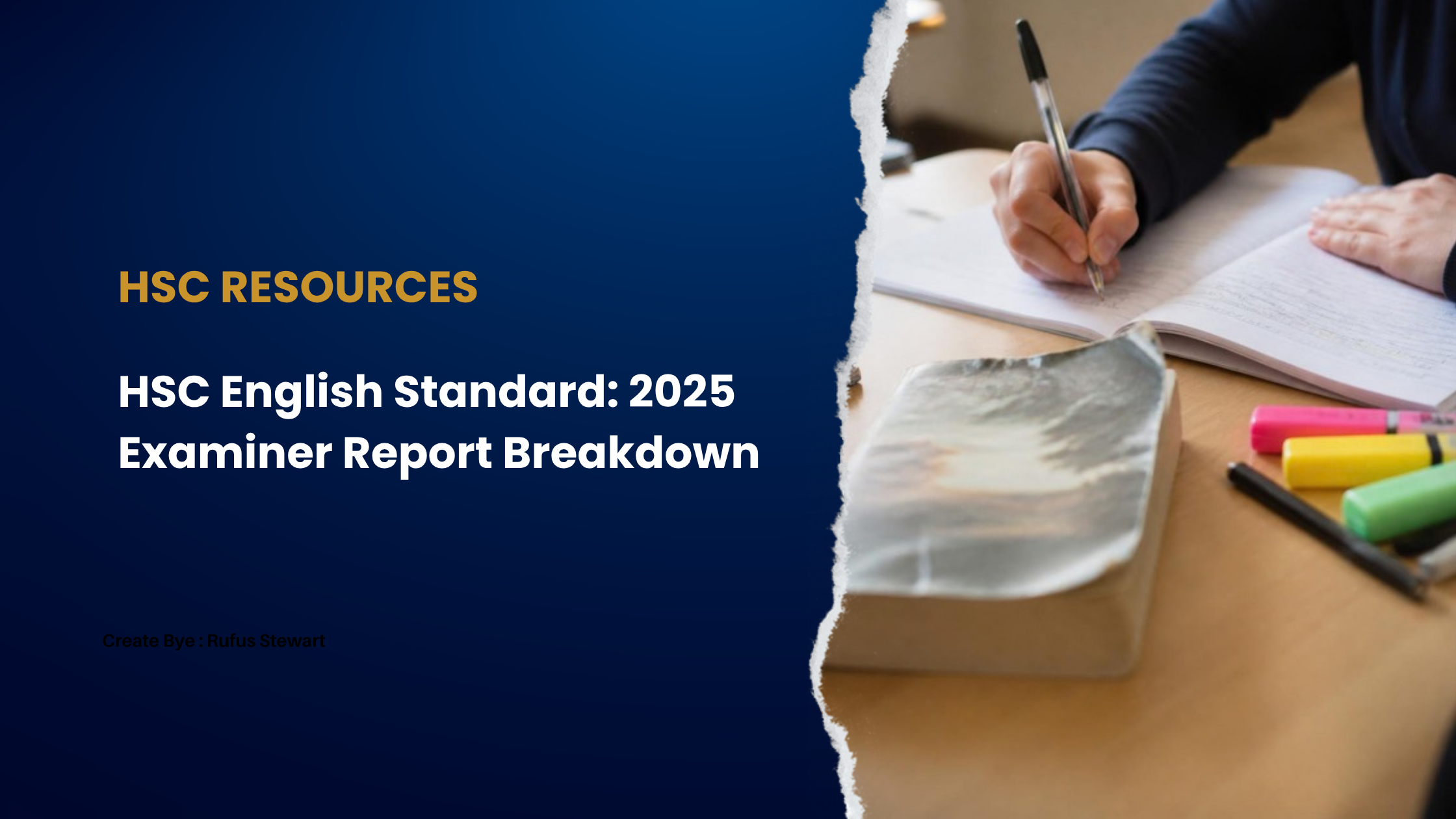 How to Improve Your HSC English Standard Score: 2025 Examiner Report Breakdown blog cover