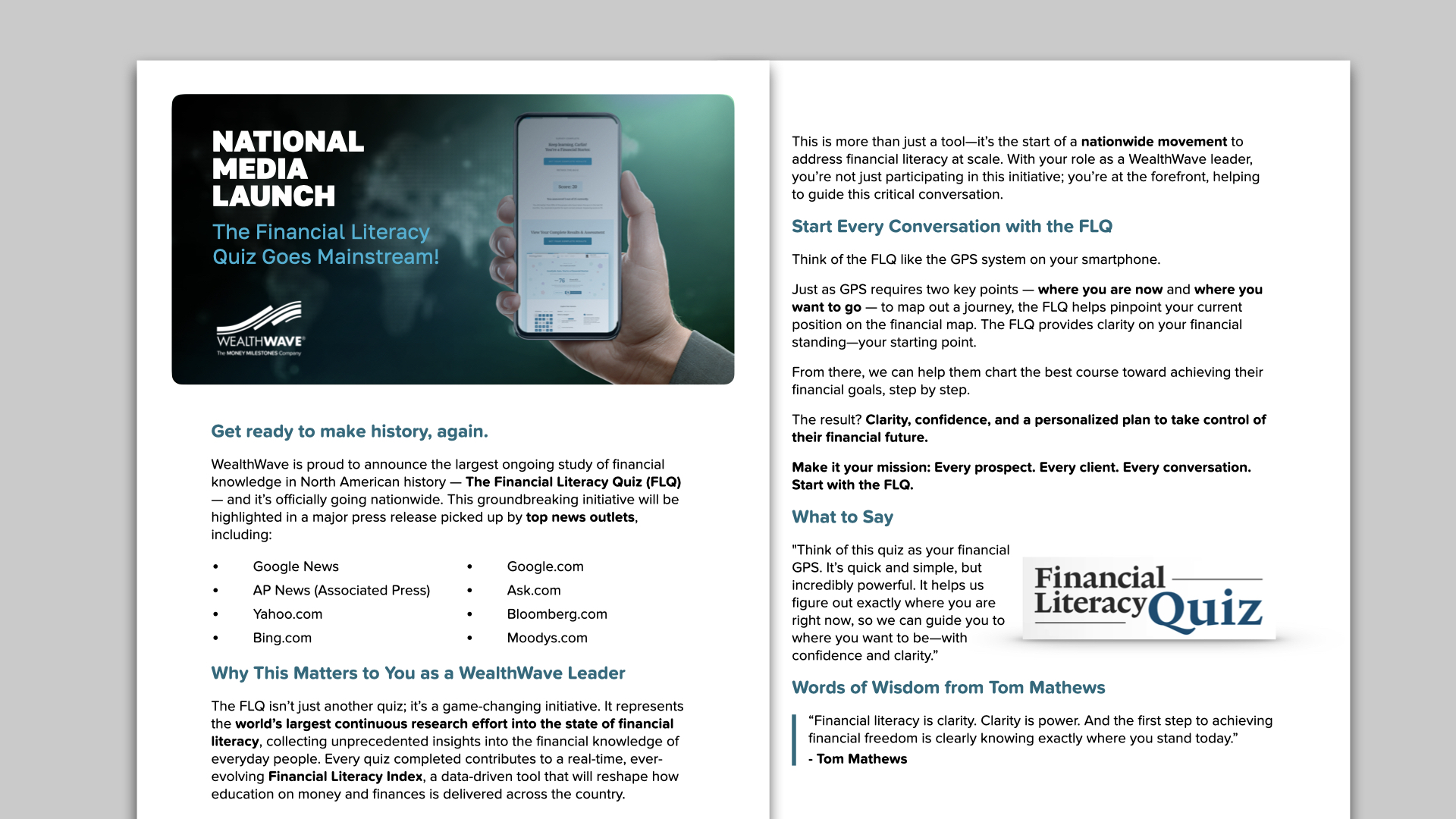 FLQ National Launch Announcement