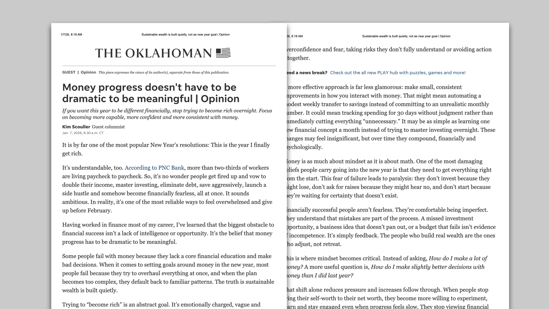 Sustainable Wealth Is Built Quietly — Kim Scouller