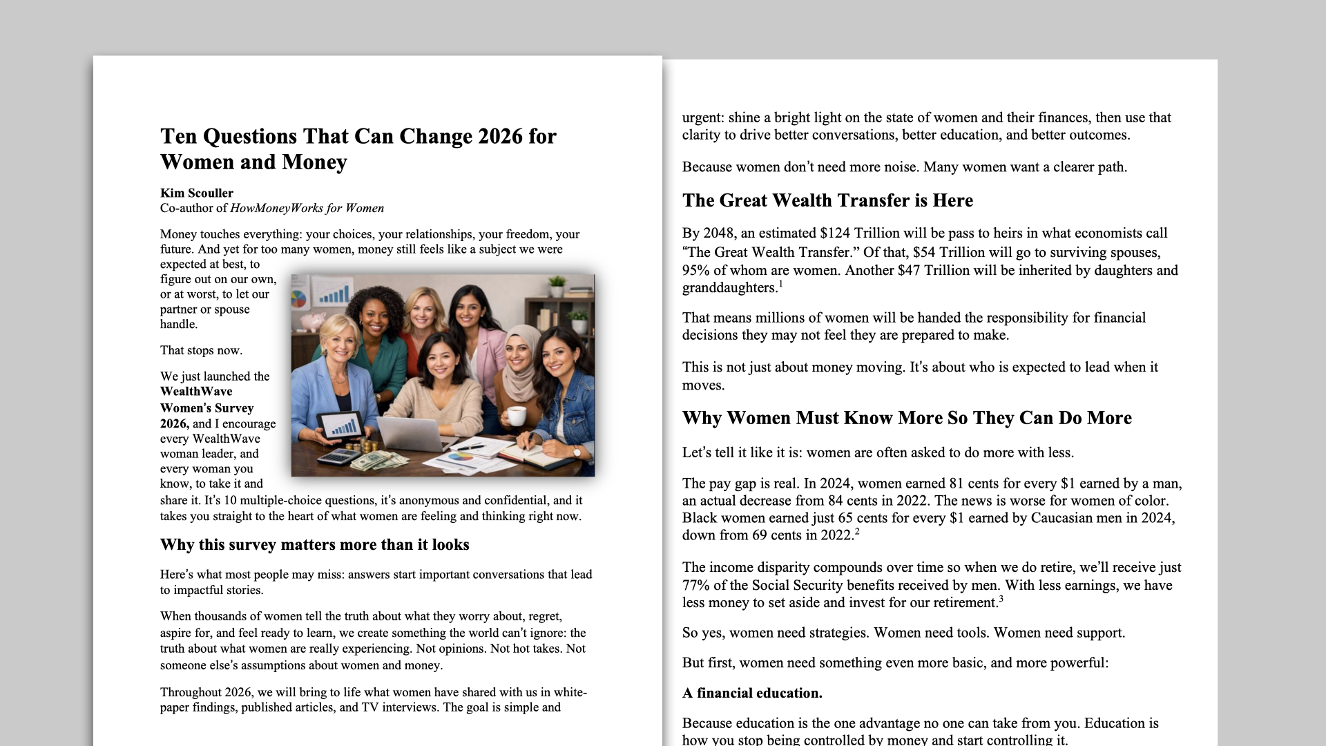 Ten Questions That Can Change 2026 for Women and Money