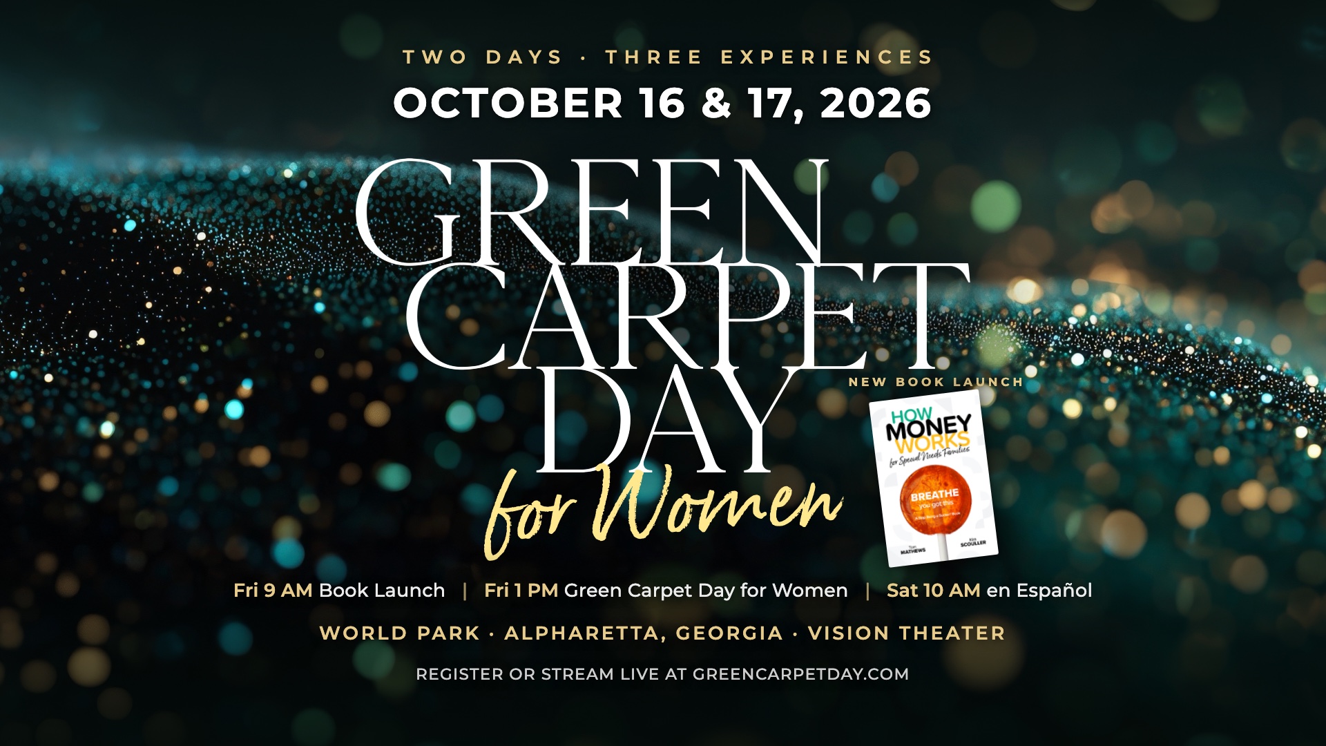 Araw ng Green Carpet para sa Kababaihan at Paglulunsad ng Libro, Oktubre 16 at 17, 2026