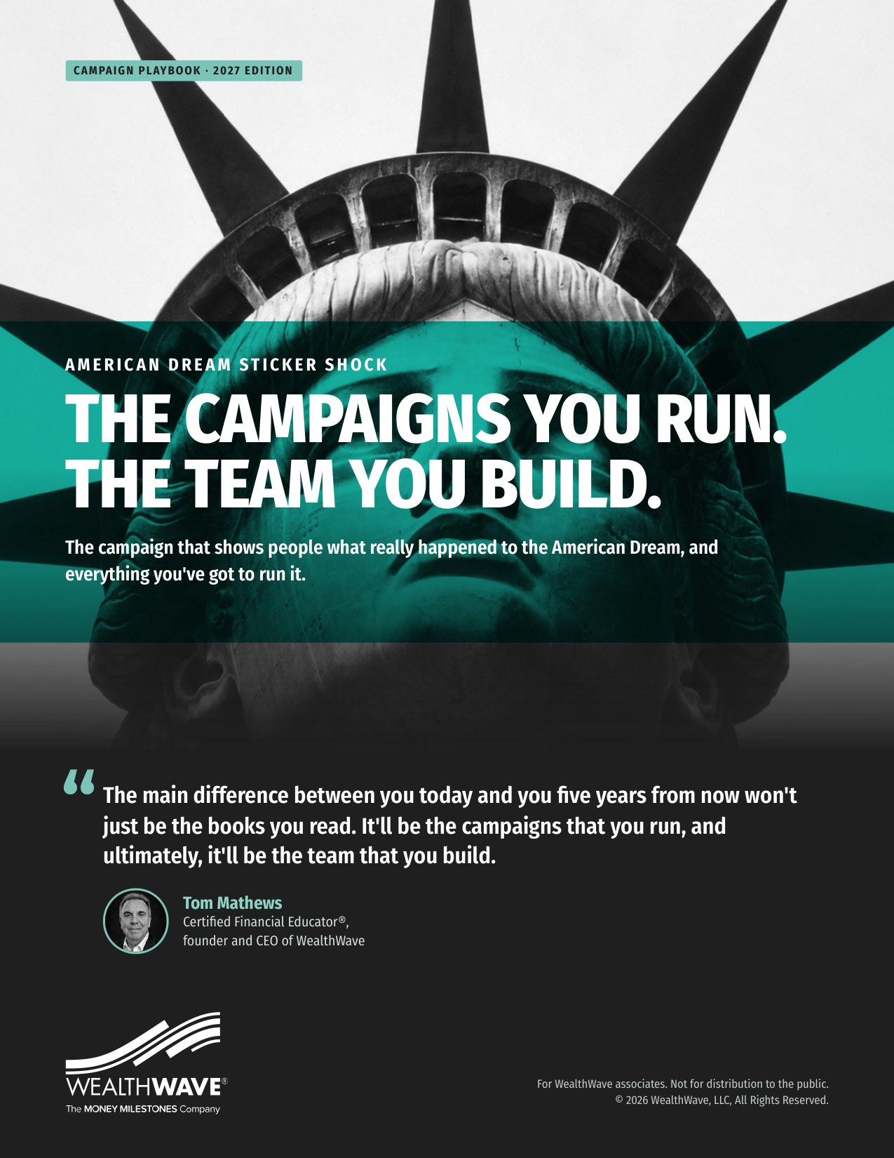Campaign Playbook cover: The Campaigns You Run. The Team You Build.