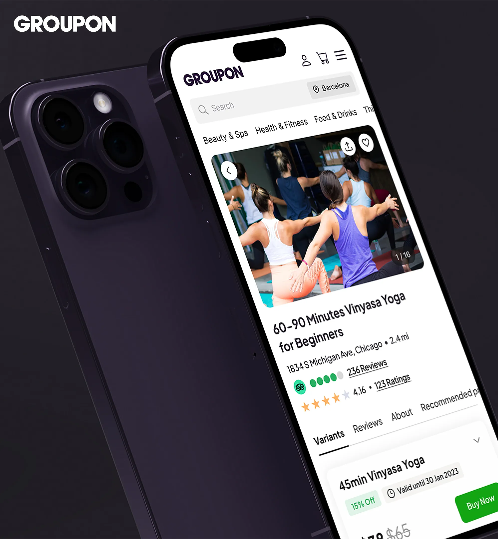 Groupon  screen