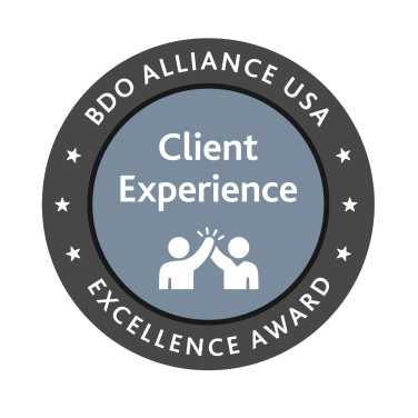 BDO client experience excellence award