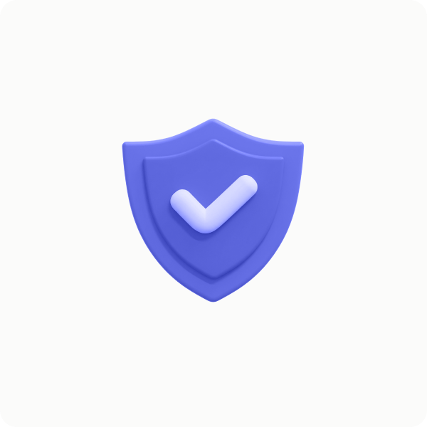 Shield with a checkmark inside