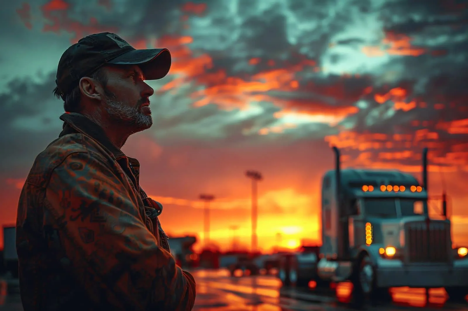Truck driver in California, representing trucking salaries, top-paying cities, and career opportunities in 2026.