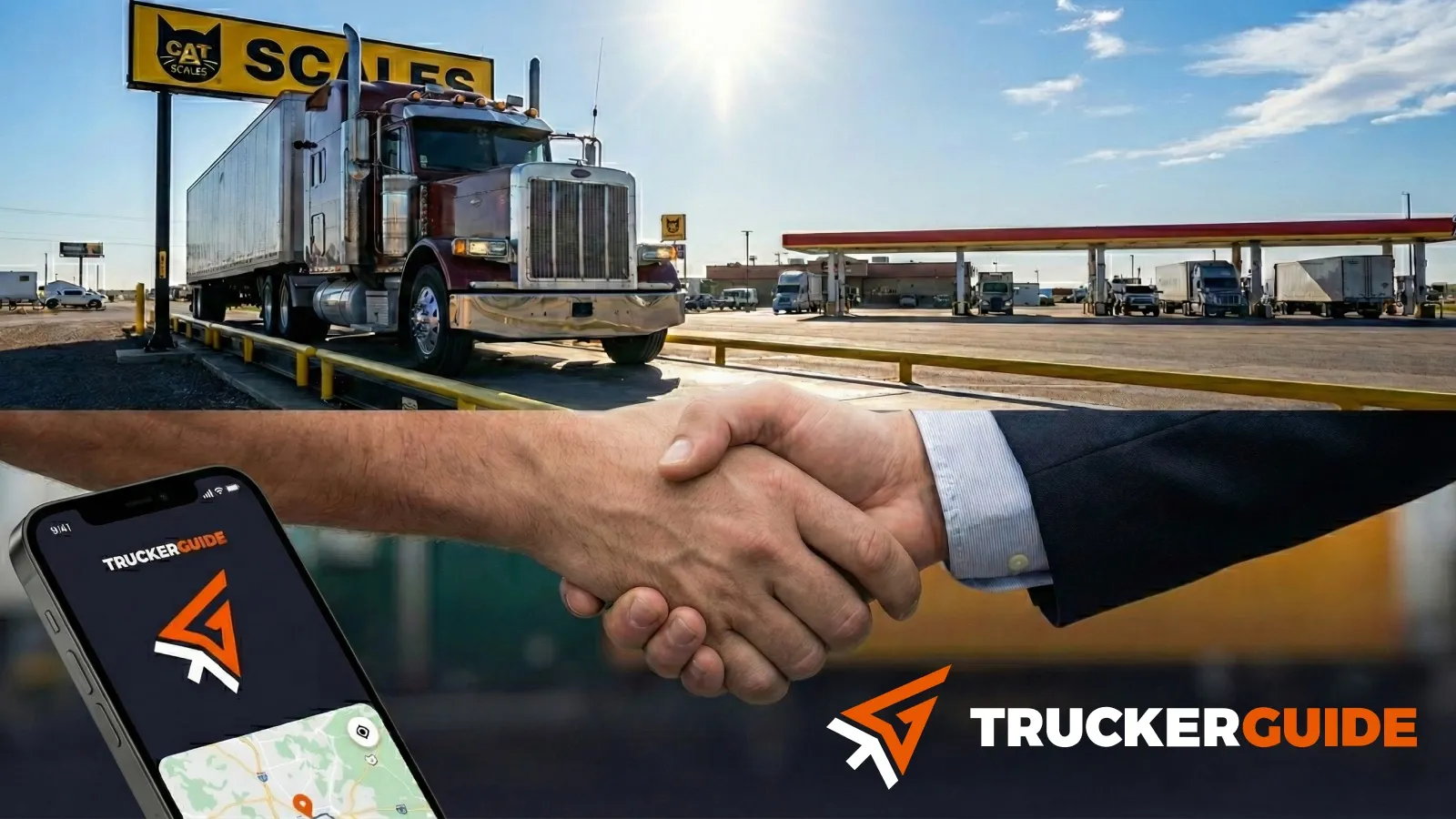 CAT Scale and Trucker Guide partnership makes truck weigh-ins easier through the app.