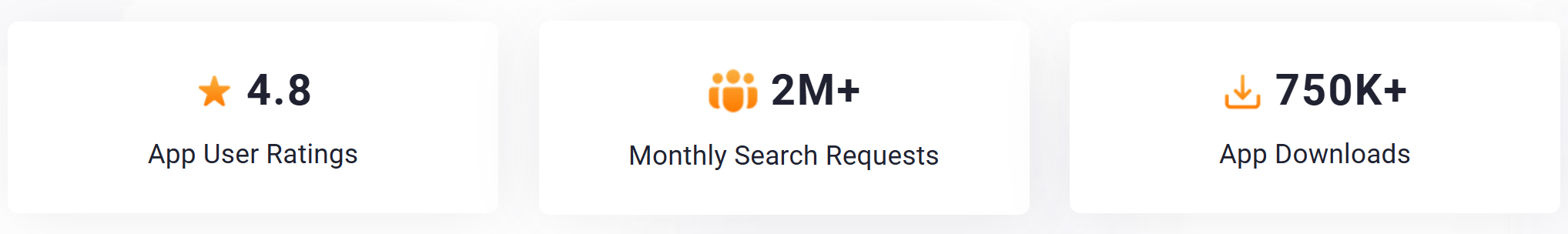 Trucker Guide app highlighting a growing community of 750K+ users and 450K+ points of interest.