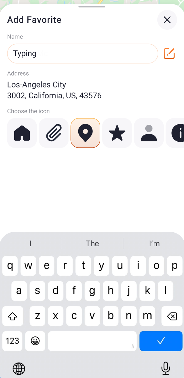 My Favorites feature in Trucker Guide lets drivers save delivery locations and frequently visited places for easy access.