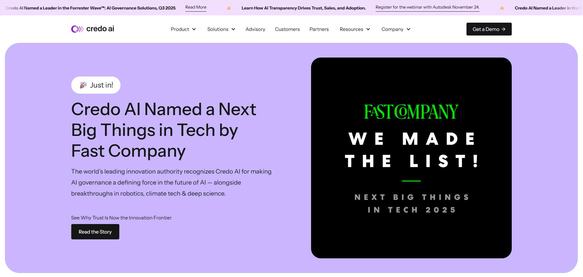 Credo AI website banner