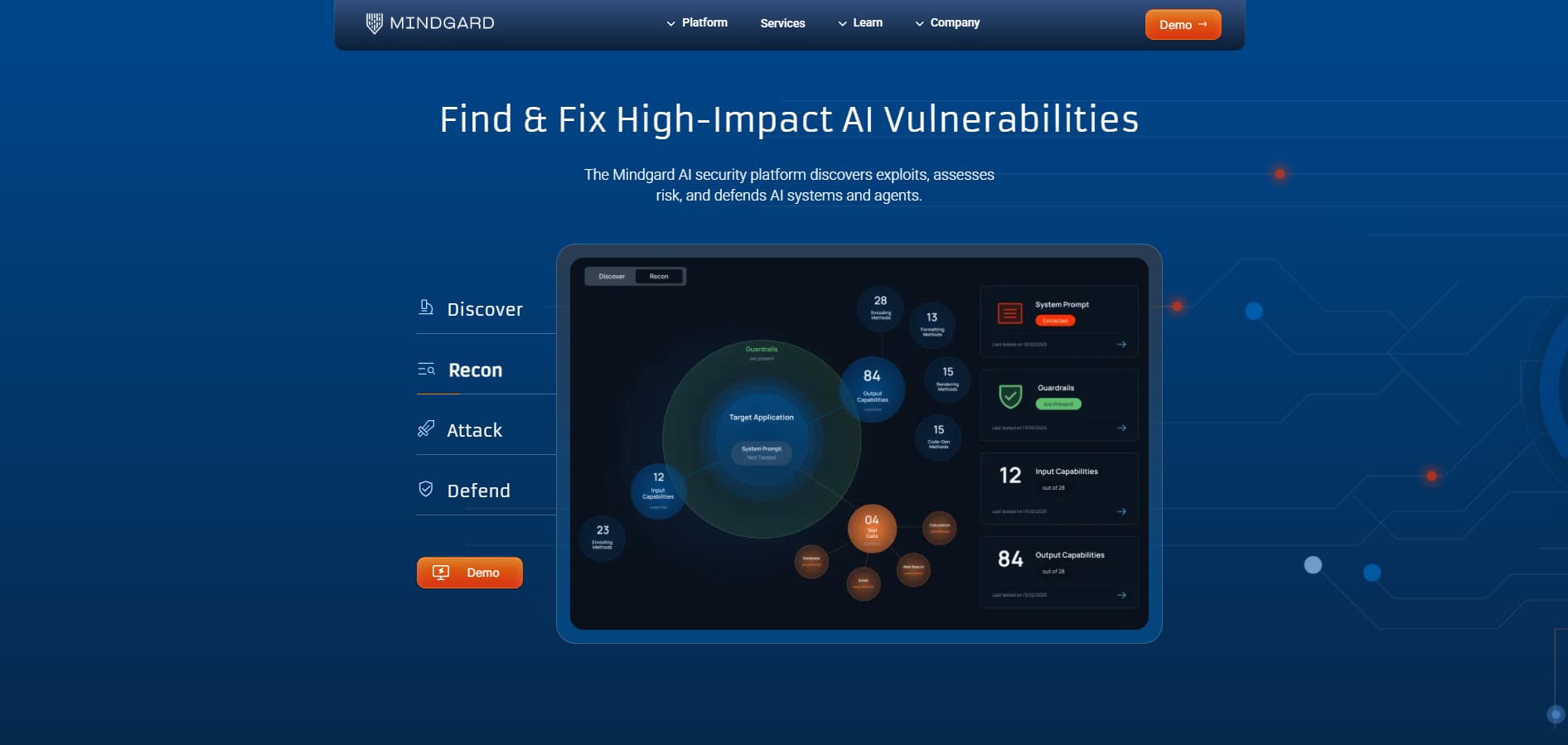 Mindgard AI security platform discovers exploits, assesses risk, and defends AI systems and agents against high-impact vulnerabilities.