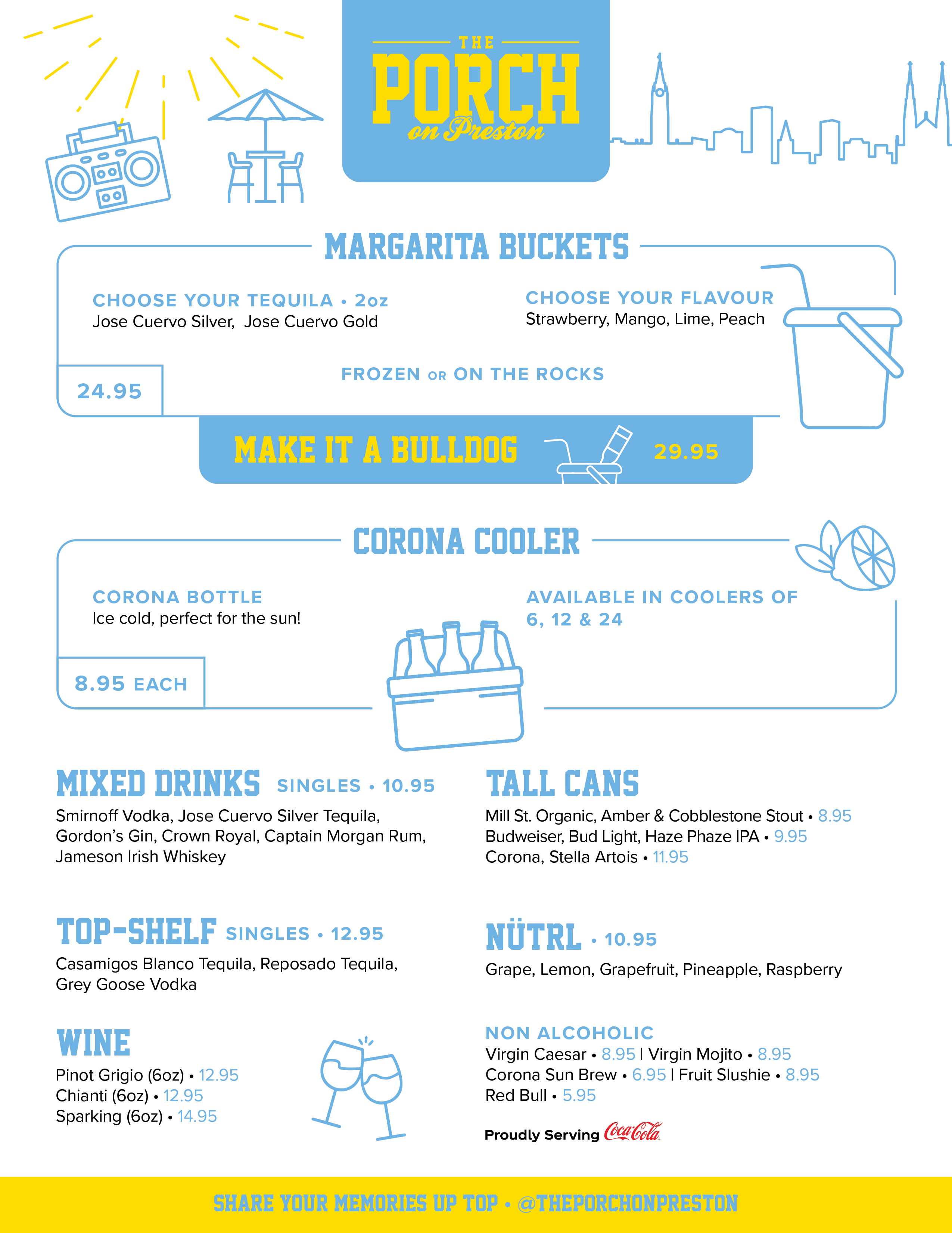 Toronto Rooftop Bar Menu