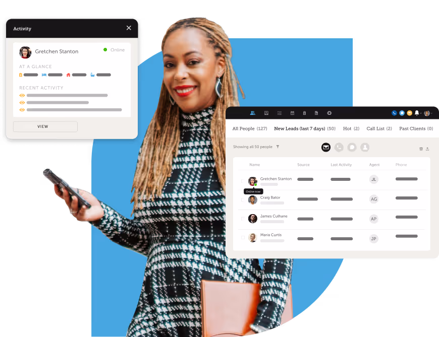 A group of people talking and smiling