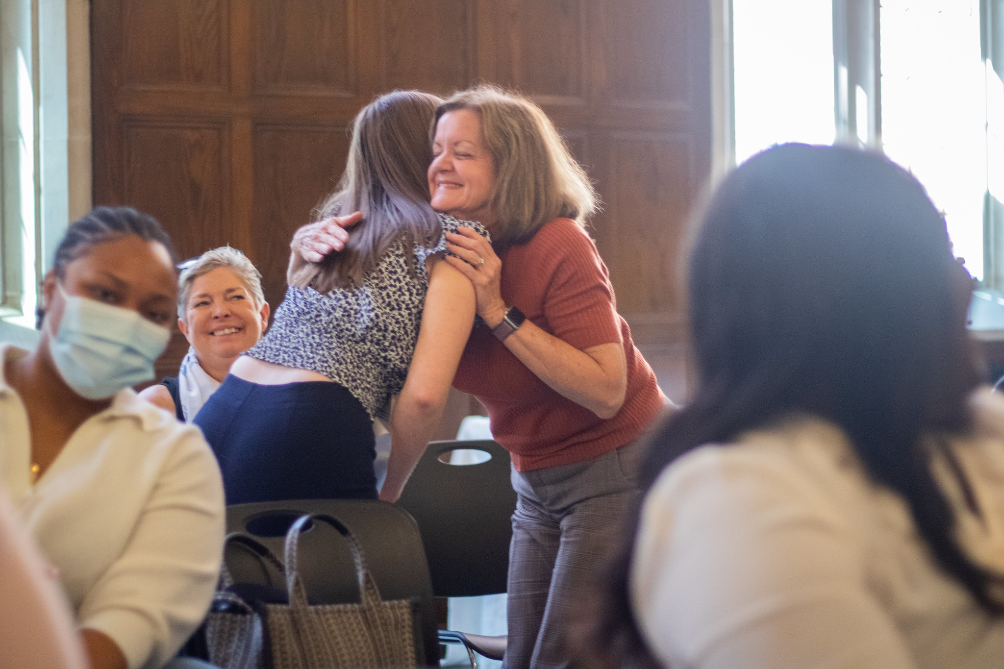 Bailey Scholars embracing at a University YMCA event