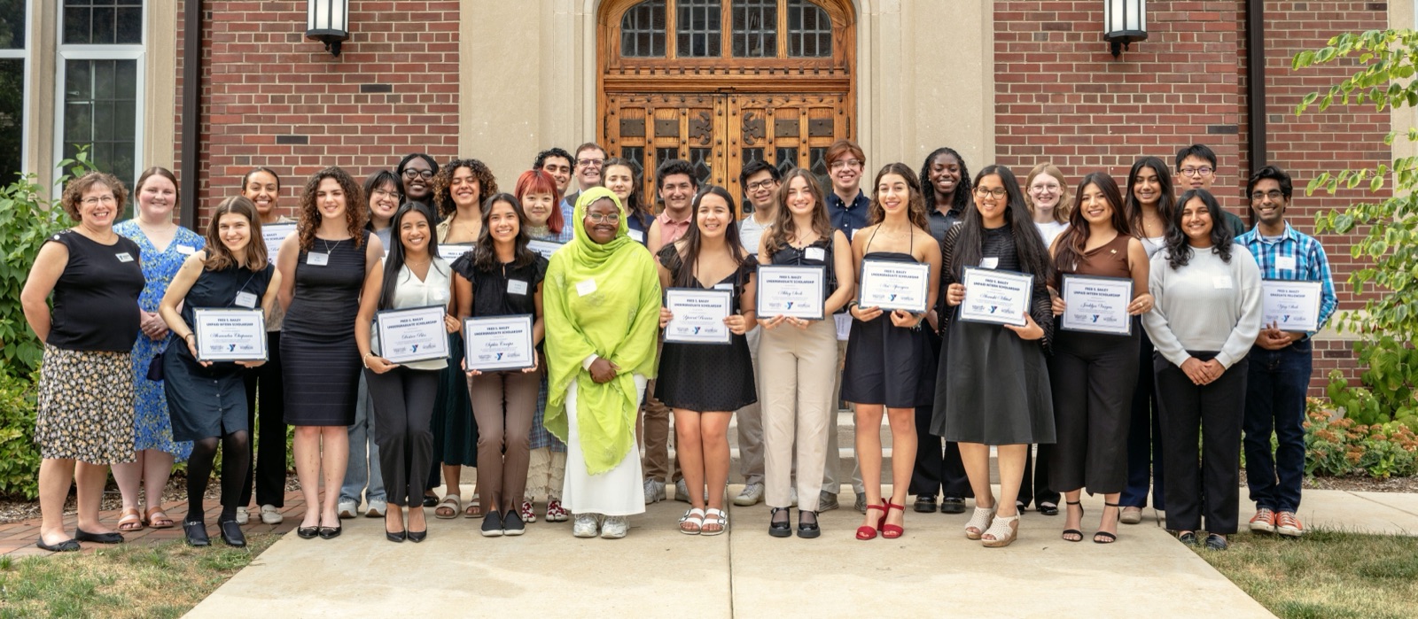 The 2024 Bailey Scholars together at the University YMCA