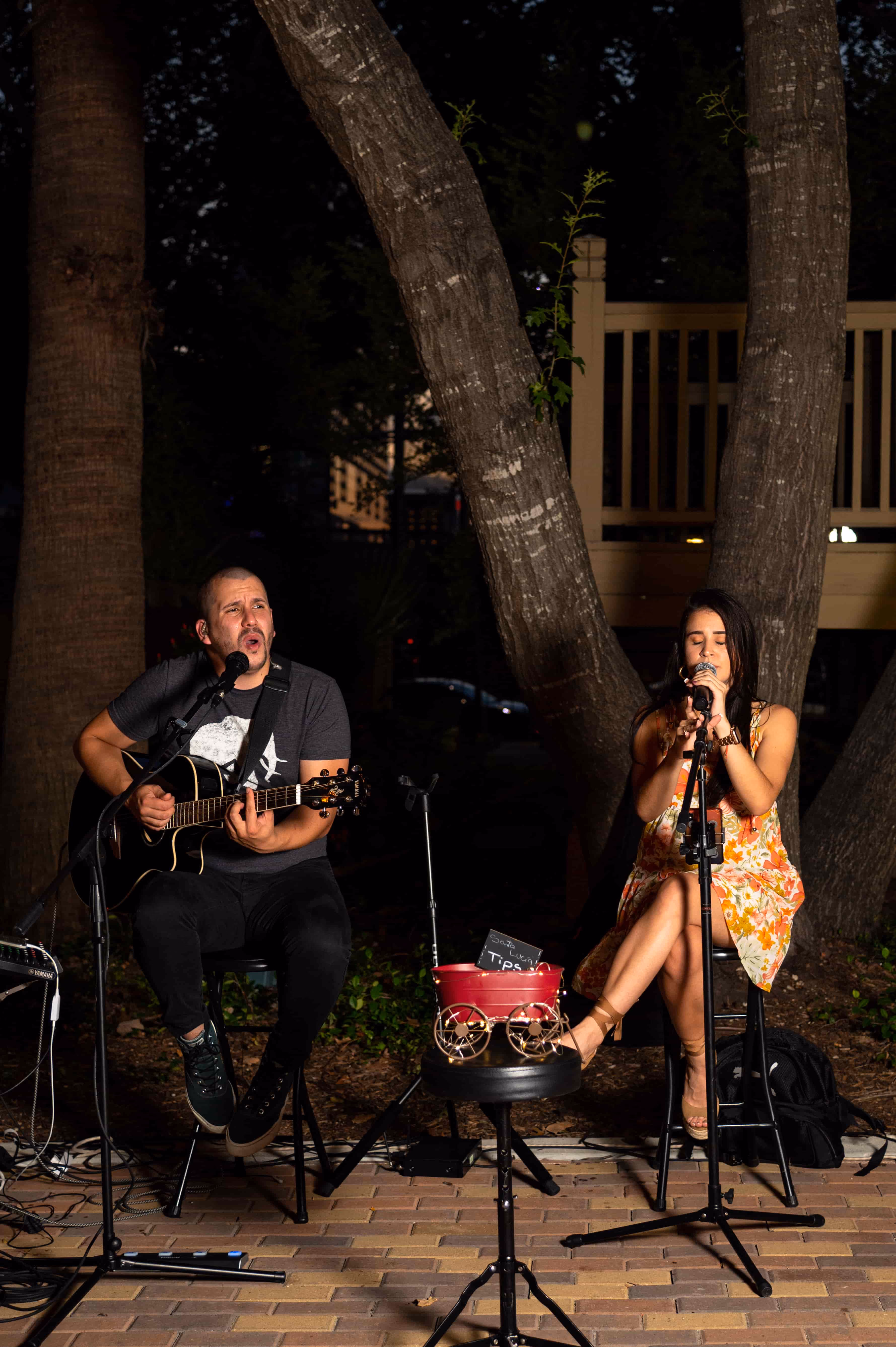 Live music outdoor in San Antonio, Texas