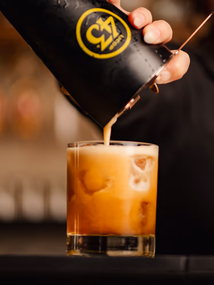 Carajillo, Spanish mixology cocktail, crafted with Licor 43